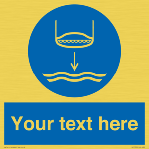 Custom Lower lifeboat to the water in launch sequence